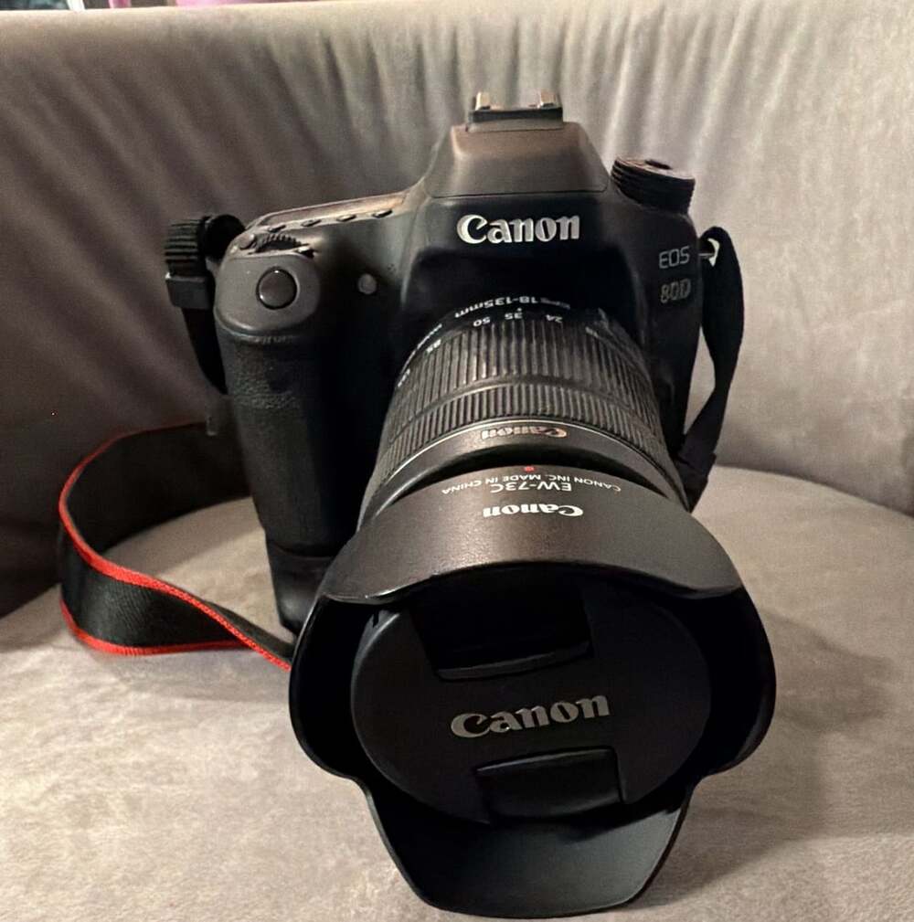 Canon EOS 80D DSLR Camera with EF-S 18-135mm Lens and Battery Grip